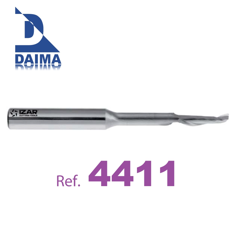 Fresa Frontal Acabado Hsse 5% CO 1Z Aluminio Larga